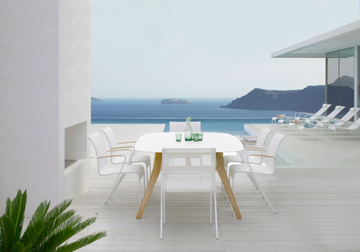 QT - Garden chair with armrests by Royal Botania - view 3
